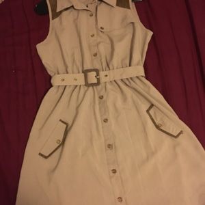 Beige Dress